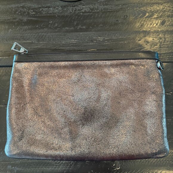 Jimmy Choo Dark Gray Star Studded Clutch - Picture 4 of 6